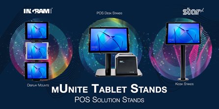 mUnite POS Solution Stands for tablets and printers from Star Micronics